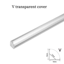 LED Strip Aluminum Profile 50CM Recessed Surface Mounted Aluminium Channel with Diffuser PC Cover for 8mm 10mm Linear Lighting