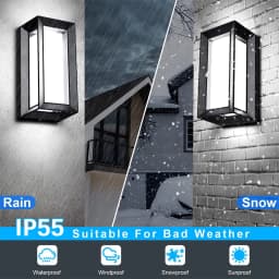 Led Wall Lamp Outdoor Lampe Presence Sensor Lamp Waterproof AC85-265V 16/30W Wall Light Garden Porch Balcony For Home Accessorie