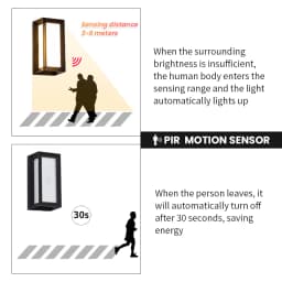 Led Wall Lamp Outdoor Lampe Presence Sensor Lamp Waterproof AC85-265V 16/30W Wall Light Garden Porch Balcony For Home Accessorie