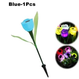 Solar Tulip Flower Lights Outdoor LED Waterproof Garden Stake Lawn Decor Yard Party Decoration Warm White Solar Outdoor Light