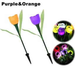 Solar Tulip Flower Lights Outdoor LED Waterproof Garden Stake Lawn Decor Yard Party Decoration Warm White Solar Outdoor Light