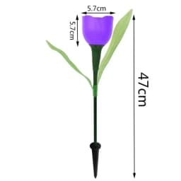 Solar Tulip Flower Lights Outdoor LED Waterproof Garden Stake Lawn Decor Yard Party Decoration Warm White Solar Outdoor Light