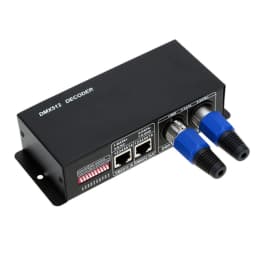 LED DMX 4CH Decoder PWM Signal Converter Dimming Driver LED DMX512 Decoder for RGBW Strip Light DC12-24V 4A/CH Stage Lighting