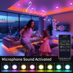 Tuya Smart LED Downlight 220V 10W Bluetooth RGB Dimmable Ceiling Lamp RF 2.4G Remote Smart Life APP Control Bedroom Living Room