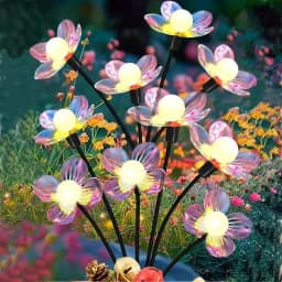 1PC Solar Firefly Flower LED Lights,Outdoor Waterproof 2 Modes Decoration Lamp,Landscape Lighting For Garden,Lawn,Patio,Pathway