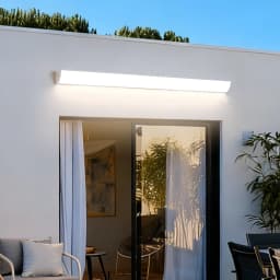Outdoor LED Wall Lamp Waterproof IP65 Dimming Remote Control LED Long Wall Lights Garden Villa Porch Sconce Light 110V 220V