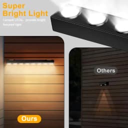 4/8LED Solar Outdoor Waterproof Wall Light with Lens Super Bright Garden Decoration Solar Signboard Lights Doorplate Lamp