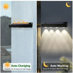 4/8LED Solar Outdoor Waterproof Wall Light with Lens Super Bright Garden Decoration Solar Signboard Lights Doorplate Lamp