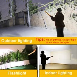 Rechargeable USB Magnetic Camping Light Bar LED Work Lamp with Hook for Car Repair Outdoor Red-Blue Strobe Lighting And Camping