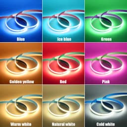 Motion Sensor 5V Led COB Light Strip Battery Usb Powered Auto ON/OFF Liner Lighting Diode for Cabinet Wardrobe Kitchen Staircase