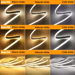 Motion Sensor 5V Led COB Light Strip Battery Usb Powered Auto ON/OFF Liner Lighting Diode for Cabinet Wardrobe Kitchen Staircase