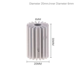 20mm 27.5mm 32mm 40mm 1W 3W Radiator High-power Aluminum Led Radiator Heatsink