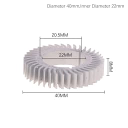 20mm 27.5mm 32mm 40mm 1W 3W Radiator High-power Aluminum Led Radiator Heatsink