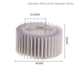 20mm 27.5mm 32mm 40mm 1W 3W Radiator High-power Aluminum Led Radiator Heatsink