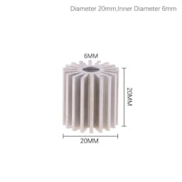 20mm 27.5mm 32mm 40mm 1W 3W Radiator High-power Aluminum Led Radiator Heatsink
