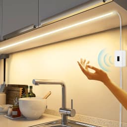 DC5V USB LED Under Cabinet Light COB Strip With Hand Scan / Dimmable Touch Sensor Switch / Push Switch For Kitchen Lighting