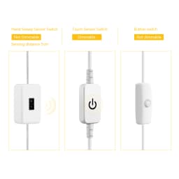 DC5V USB LED Under Cabinet Light COB Strip With Hand Scan / Dimmable Touch Sensor Switch / Push Switch For Kitchen Lighting