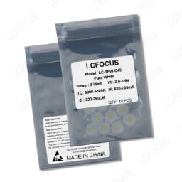 High Bright 1W 3W 5W Warm Natural Pure Cool White LED Chip COB 3000K 4000K 6000K 10000K 20000K 30000K For 1 3 5 Watt Light Beads