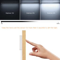 Kitchen LED Under Cabinet Light Penetrable Touch Switch Wood Hand Scan Motion Sensor Dimmable Bathroom Bar Night Lamp Lighting