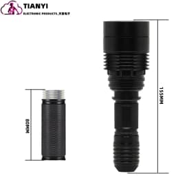 Green Light Flashlight, Single Mode Green Led Hunting Light, Zoomable Light for Hunting, Green Torch for Night Vision, Astronomy