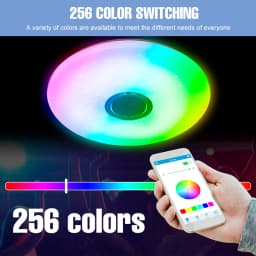 RGB Smart Home LED Ceiling Light With Speakers For Music APP Remote Control Bluetooth Interior Decoration Bedroom Party