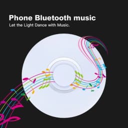 RGB Smart Home LED Ceiling Light With Speakers For Music APP Remote Control Bluetooth Interior Decoration Bedroom Party