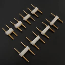 5PCS Gold RGB Connector Copper 6mm 7mm 8mm 9mm 10mm 11mm 12mm 13.5mm Solderless Connectors Terminals Connector LED Strip