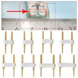 5PCS Gold RGB Connector Copper 6mm 7mm 8mm 9mm 10mm 11mm 12mm 13.5mm Solderless Connectors Terminals Connector LED Strip