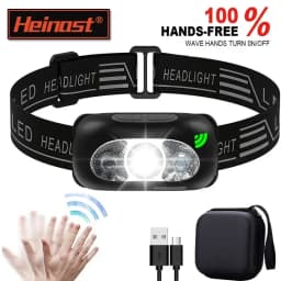 Strong Light Headlamp Mini Led Night Fishing Powerful Torch Head Lamp Outdoor Waterproof Camping Portable LED Sensor Headlamps