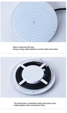 IP68 Swimming Pool Light 18W 35W Resin Filled Light AC12V PAR56 Underwater Light RGB with RC Warm and Cold Light Without RC