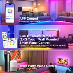 SP530E All In One LED Controller Wifi Alexa Google Home BT 5CH PWM SPI Pixels LED Strip Light WS2811 WS2812B SK6812 FCOB 5V-24V