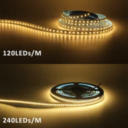 MJJC 5M 12V LED Strip SMD 2835 LED Tape 120LED/M 240LED/M Ice Blue Warm Cool White Flexible Strip Ribbon Home Decor Light