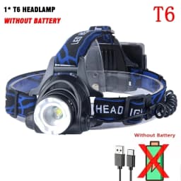 Powerful LED Headlamp 18650 Battery USB Rechargeable Headlight Zoomable Waterproof Head Flashlight for Camping Fishing Outdoor