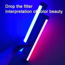 Colorful LED Night Lamps RGB Atmosphere Fill Light Rechargeable Bedroom Photography Lighting Room Decor Luz De Preenchimento New