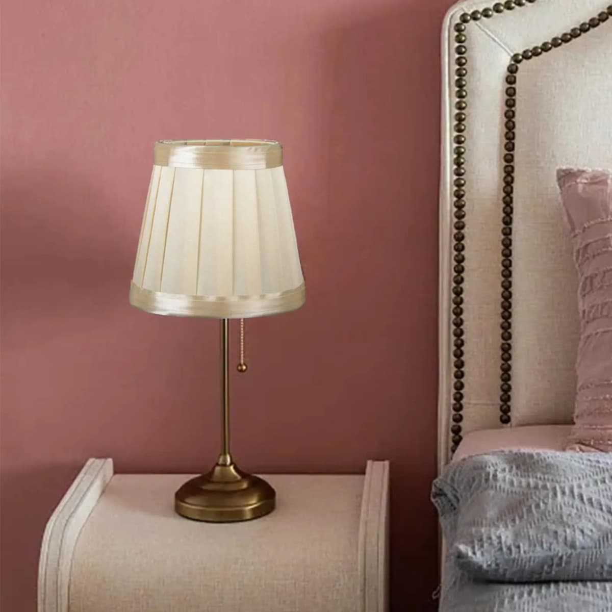 Table Lamp Shade Cover Bedside Light Cover Cloth Lampshade Elegant Convenient Assemble Accessories for Household Decoration