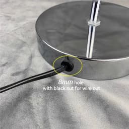 Table Lamp Base Floor Light Foot Plate Gold Chrome Thickened Circular Folded Edge Plate Lamp Accessories