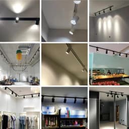 Set Led Track Light Dimmable 12W 20W Wall Lamp AC165-265V Spotlight Luxury Home Decor Track Lighting Fixture for Clothing Store