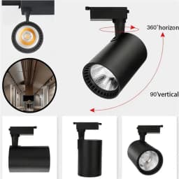 Set Led Track Light Dimmable 12W 20W Wall Lamp AC165-265V Spotlight Luxury Home Decor Track Lighting Fixture for Clothing Store