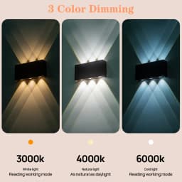 Wireless Portable LED Wall Lamp Touch Dimming Wall Lights Type-C Charging Night Light Bedside Stairside Corner Decor, 3 Colors