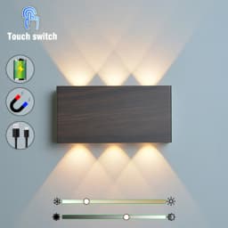 Wireless Portable LED Wall Lamp Touch Dimming Wall Lights Type-C Charging Night Light Bedside Stairside Corner Decor, 3 Colors