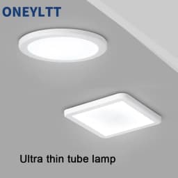 LED Panel Lights Ultra Thin Ceiling Downlight 50mm to 200mm Cut Hole Adjustable Panel Light AC85-265V Indoor Lighting Lamp