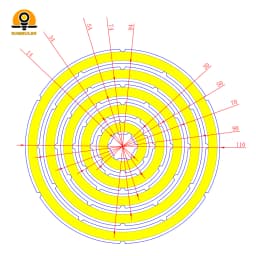 2W-12W Angel Eyes COB Light Source Annual Shape 12V DC 20mm-120mm Ring LED Chip Cold Warm White Light Source for DIY Car Bulb