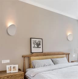 LED Indoor Wall Lamps Modern Simple Aluminum Wall Lamp Bedroom and Living Room Lighting Black White Gold Wall Lamp Light Fixture