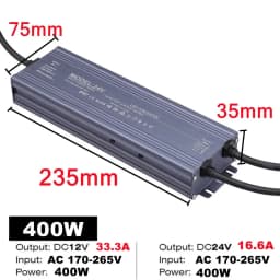 Lighting Transformer Waterproof Power Supply IP67 IP68 AC220V To DC 12V 24V LED Driver 100W 200W 300W 400W 500W Outdoor Adapter