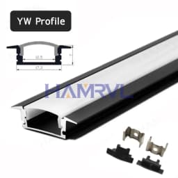 2-30 Pieces/Pack LED Aluminum Profile 0.5m/Piece U/V Shape Suitable For 8-12mm LED Light Strip Housing Channel Decor Materials