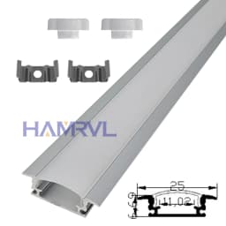 2-30 Pieces/Pack LED Aluminum Profile 0.5m/Piece U/V Shape Suitable For 8-12mm LED Light Strip Housing Channel Decor Materials