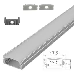 2-30 Pieces/Pack LED Aluminum Profile 0.5m/Piece U/V Shape Suitable For 8-12mm LED Light Strip Housing Channel Decor Materials