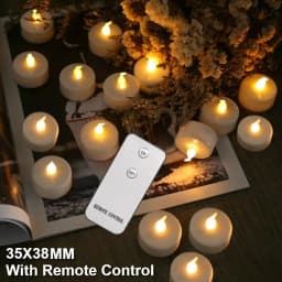 12/24Pcs Flameless LED Tea Lights Candles 100+ Hours Battery-Powered Tealight Candle for Party Wedding Birthday Home Decoration