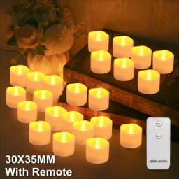 12/24Pcs Flameless LED Tea Lights Candles 100+ Hours Battery-Powered Tealight Candle for Party Wedding Birthday Home Decoration