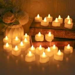 12/24Pcs Flameless LED Tea Lights Candles 100+ Hours Battery-Powered Tealight Candle for Party Wedding Birthday Home Decoration